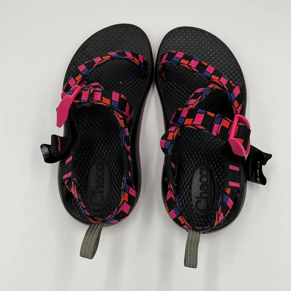 Chaco Little Girl's Z/1 Ecotread Sandals Cubit Magenta sz 1
